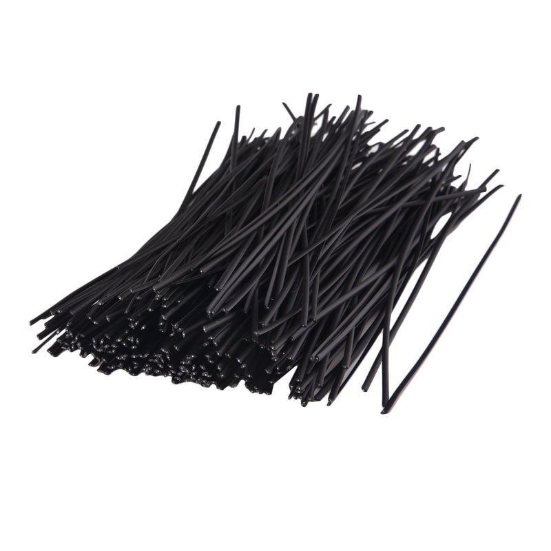 Sunmns 250 Piece Metallic Twist Cable Cord Wire Ties Reusable Fastening (6 Inch, Black) - Image 1